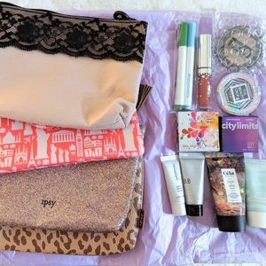 4 Ipsy Bags + 10 pc Makeup and Skincare Bundle